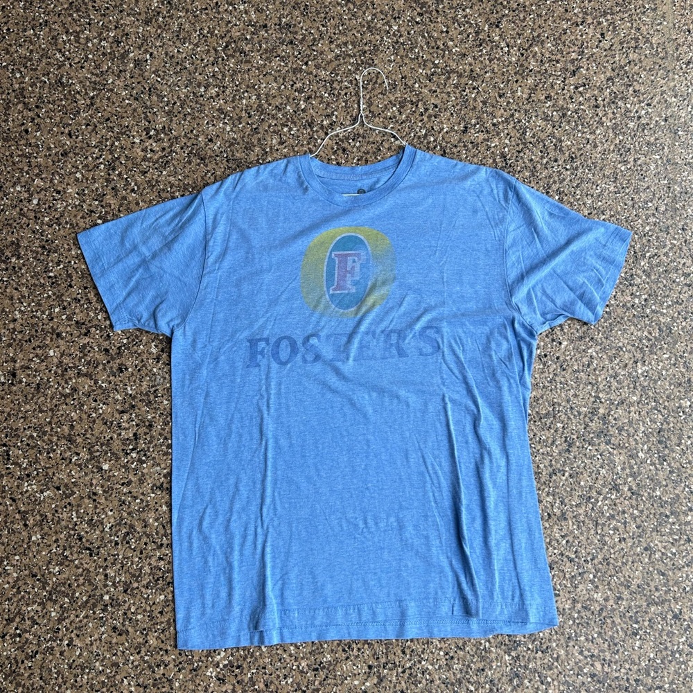 Fosters Blue Logo Crewneck T-Shirt - Men's